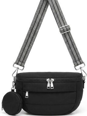 Crossbody Bum Bag for Women, Lightweight Puffy Purse